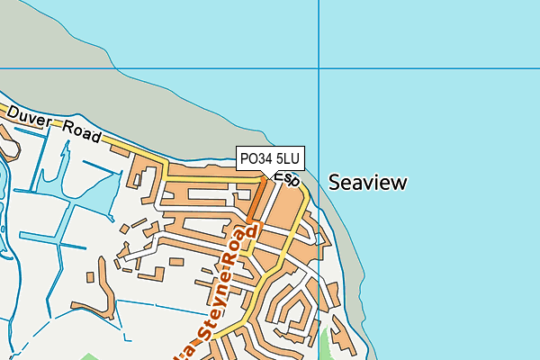 PO34 5LU map - OS VectorMap District (Ordnance Survey)