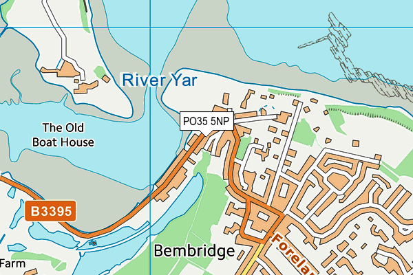 PO35 5NP map - OS VectorMap District (Ordnance Survey)