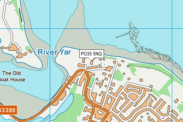 PO35 5NQ map - OS VectorMap District (Ordnance Survey)