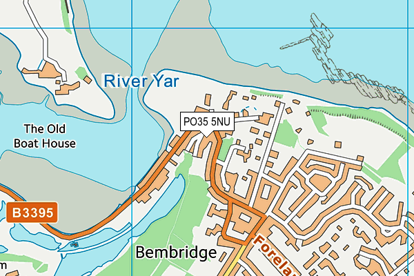 PO35 5NU map - OS VectorMap District (Ordnance Survey)