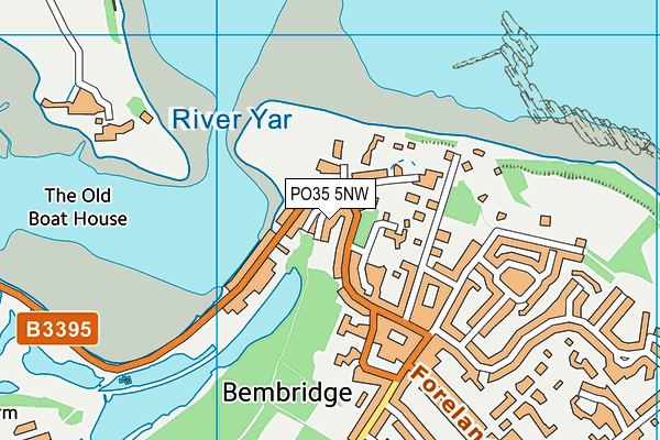 PO35 5NW map - OS VectorMap District (Ordnance Survey)