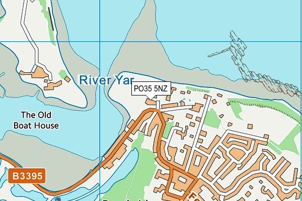 PO35 5NZ map - OS VectorMap District (Ordnance Survey)