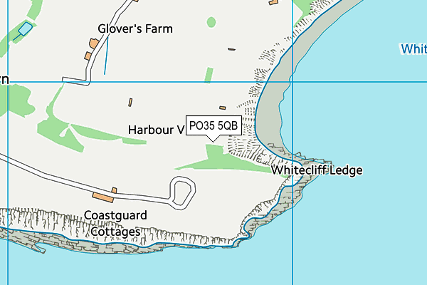 PO35 5QB map - OS VectorMap District (Ordnance Survey)