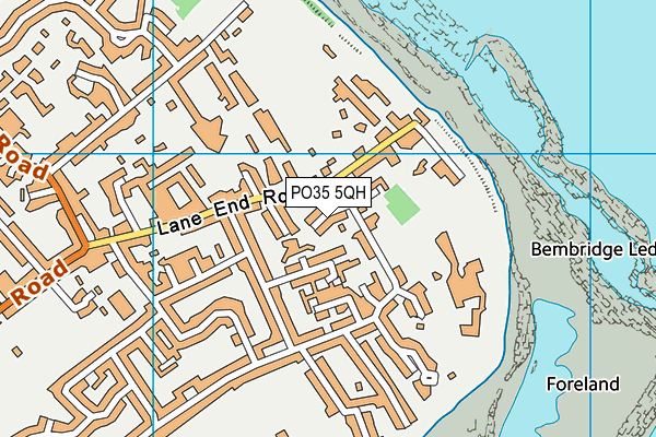 PO35 5QH map - OS VectorMap District (Ordnance Survey)