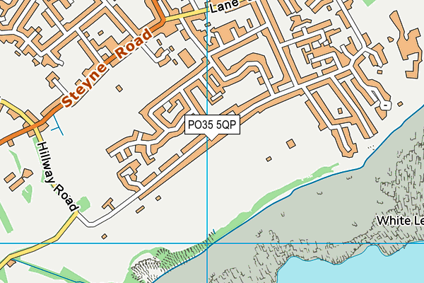 PO35 5QP map - OS VectorMap District (Ordnance Survey)