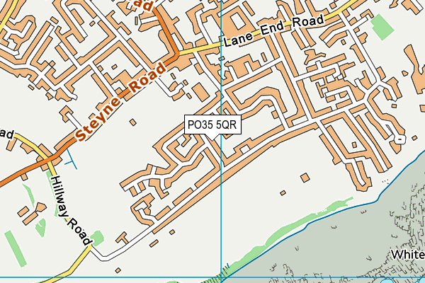 PO35 5QR map - OS VectorMap District (Ordnance Survey)