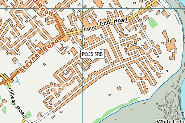 PO35 5RB map - OS VectorMap District (Ordnance Survey)