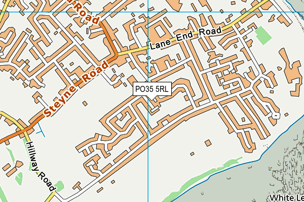 PO35 5RL map - OS VectorMap District (Ordnance Survey)