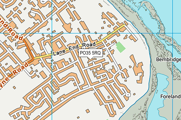 PO35 5RQ map - OS VectorMap District (Ordnance Survey)