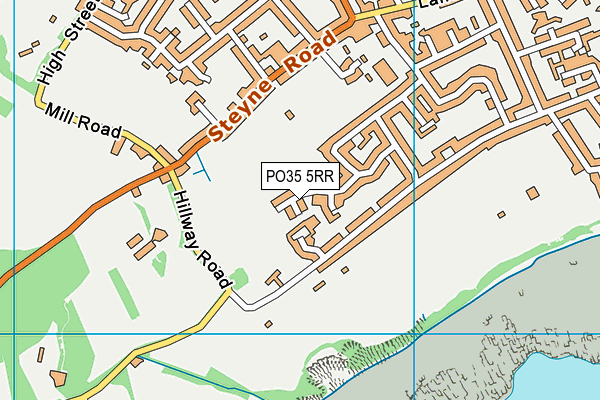 PO35 5RR map - OS VectorMap District (Ordnance Survey)