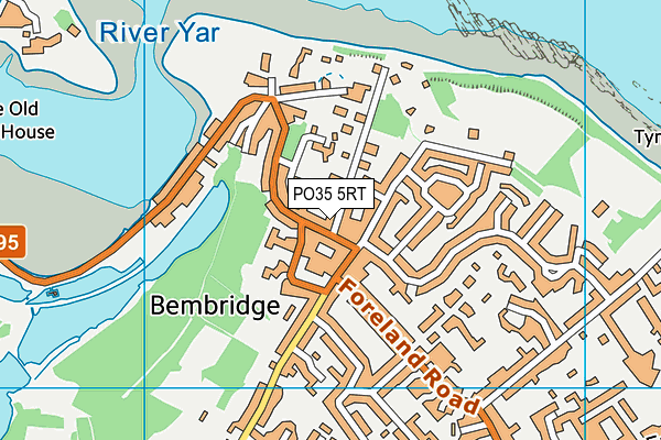 PO35 5RT map - OS VectorMap District (Ordnance Survey)