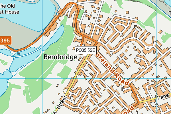 PO35 5SE map - OS VectorMap District (Ordnance Survey)