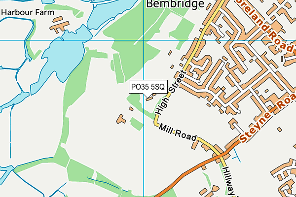 PO35 5SQ map - OS VectorMap District (Ordnance Survey)