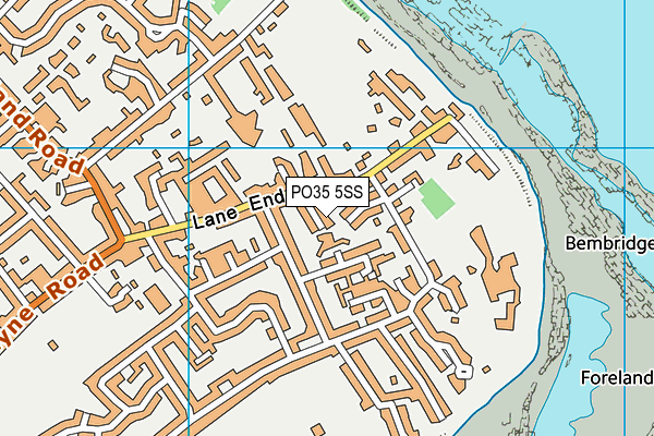 PO35 5SS map - OS VectorMap District (Ordnance Survey)