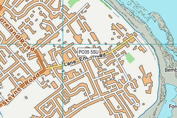 PO35 5SU map - OS VectorMap District (Ordnance Survey)