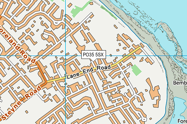 PO35 5SX map - OS VectorMap District (Ordnance Survey)