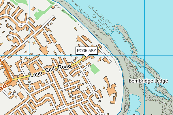 PO35 5SZ map - OS VectorMap District (Ordnance Survey)