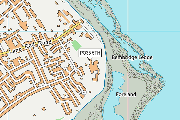 PO35 5TH map - OS VectorMap District (Ordnance Survey)