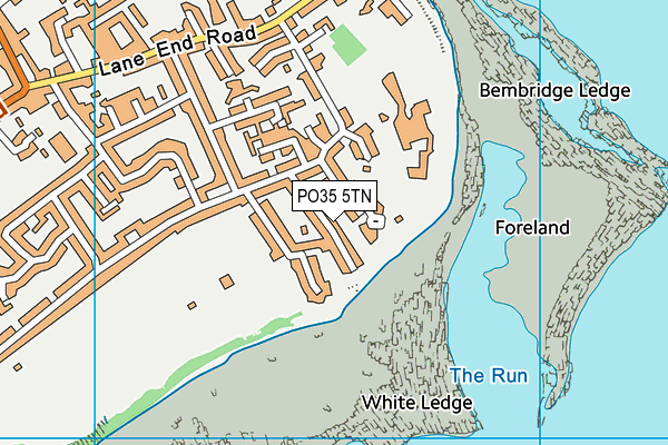 PO35 5TN map - OS VectorMap District (Ordnance Survey)