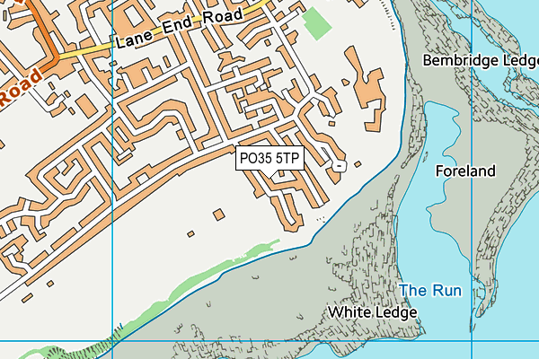 PO35 5TP map - OS VectorMap District (Ordnance Survey)