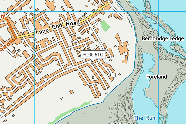 PO35 5TQ map - OS VectorMap District (Ordnance Survey)