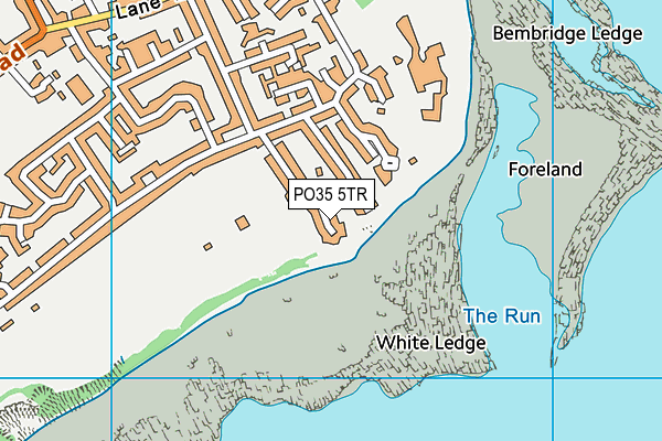 PO35 5TR map - OS VectorMap District (Ordnance Survey)