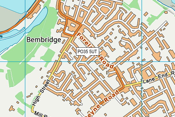 PO35 5UT map - OS VectorMap District (Ordnance Survey)