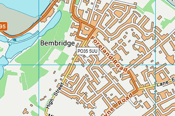 PO35 5UU map - OS VectorMap District (Ordnance Survey)