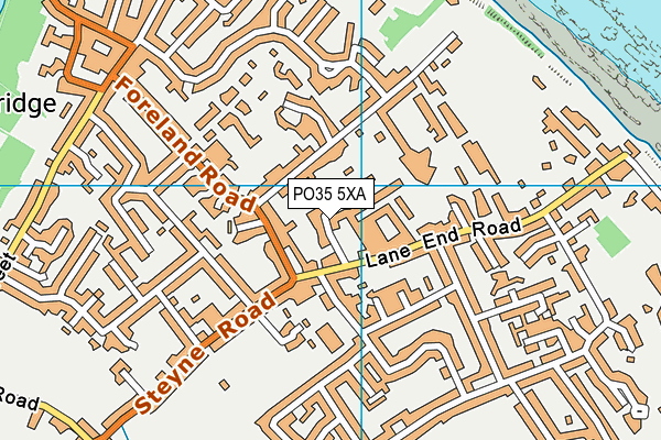 PO35 5XA map - OS VectorMap District (Ordnance Survey)