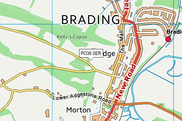 PO36 0ER map - OS VectorMap District (Ordnance Survey)