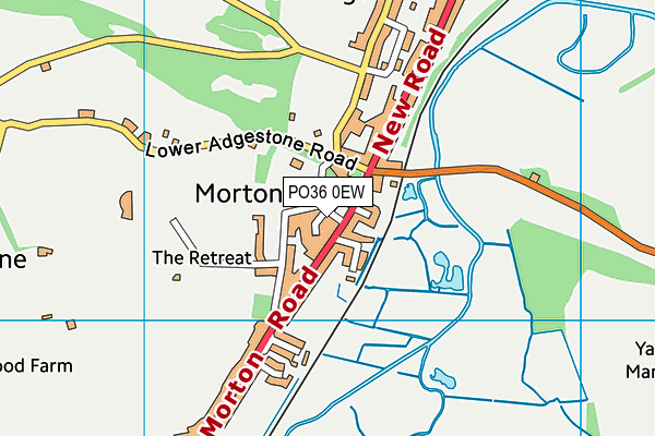 PO36 0EW map - OS VectorMap District (Ordnance Survey)