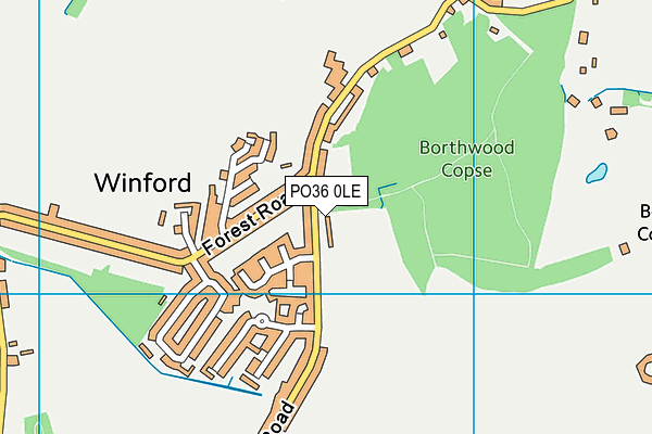 PO36 0LE map - OS VectorMap District (Ordnance Survey)