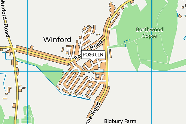 PO36 0LR map - OS VectorMap District (Ordnance Survey)