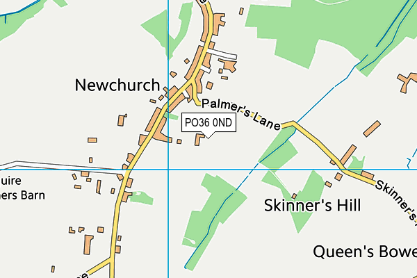 PO36 0ND map - OS VectorMap District (Ordnance Survey)