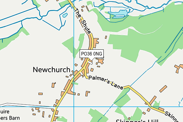 PO36 0NG map - OS VectorMap District (Ordnance Survey)