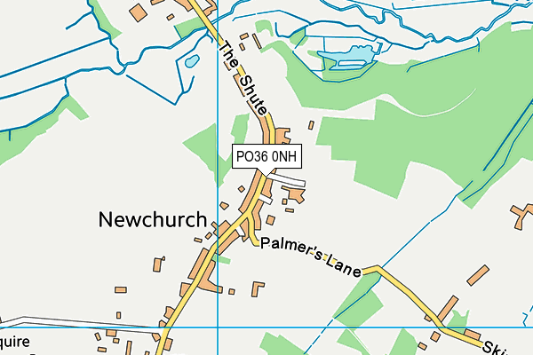 PO36 0NH map - OS VectorMap District (Ordnance Survey)