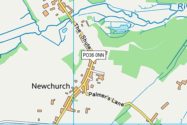 PO36 0NN map - OS VectorMap District (Ordnance Survey)