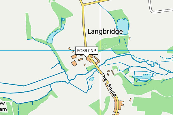 PO36 0NP map - OS VectorMap District (Ordnance Survey)