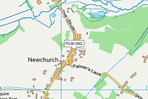 PO36 0NQ map - OS VectorMap District (Ordnance Survey)