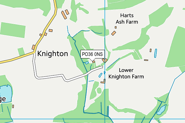 PO36 0NS map - OS VectorMap District (Ordnance Survey)