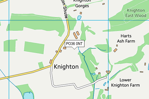 PO36 0NT map - OS VectorMap District (Ordnance Survey)