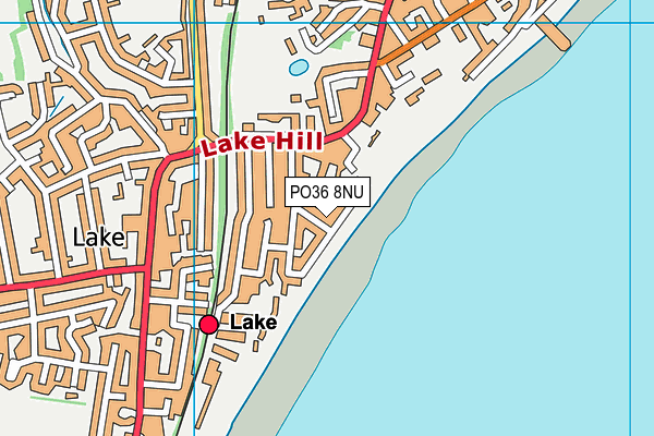 PO36 8NU map - OS VectorMap District (Ordnance Survey)