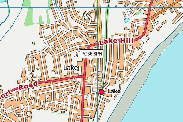 PO36 8PH map - OS VectorMap District (Ordnance Survey)