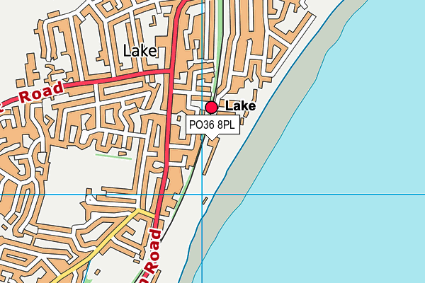 PO36 8PL map - OS VectorMap District (Ordnance Survey)