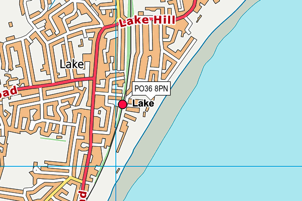 PO36 8PN map - OS VectorMap District (Ordnance Survey)