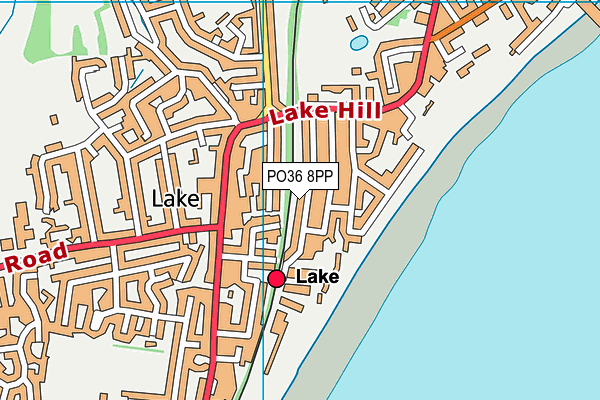 PO36 8PP map - OS VectorMap District (Ordnance Survey)