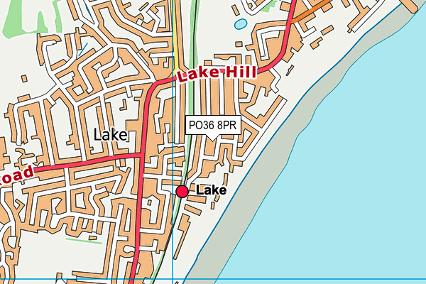 PO36 8PR map - OS VectorMap District (Ordnance Survey)