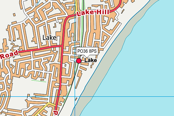 PO36 8PS map - OS VectorMap District (Ordnance Survey)