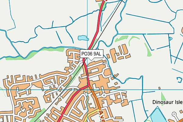 PO36 9AL map - OS VectorMap District (Ordnance Survey)