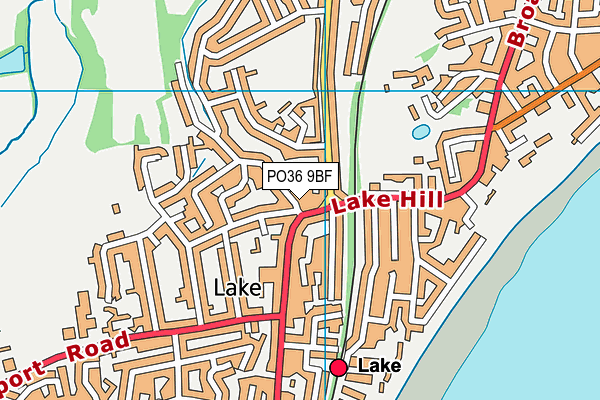 PO36 9BF map - OS VectorMap District (Ordnance Survey)